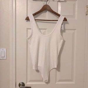 Abercrombie Rib Knit Scoop-neck Bodysuit